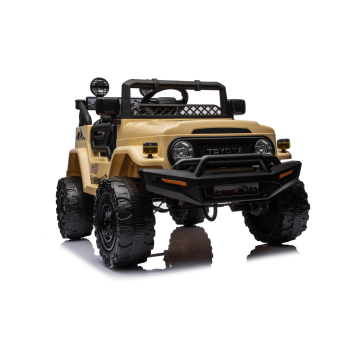 Toyota FJ Cruiser dla dzieci Beżowy + Pilot + Napęd 4x4 + Audio LED + EVA + Wolny Start